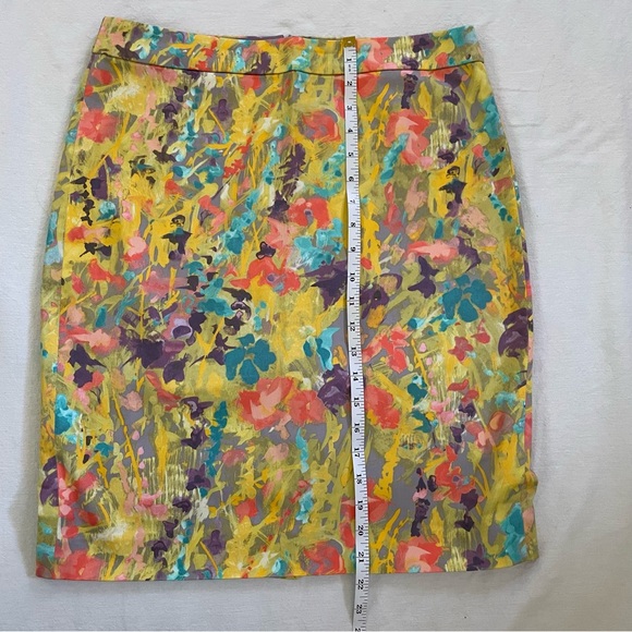 J Crew pencil skirt. Bright multicolored size 6 - Picture 6 of 8